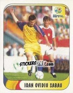 Sticker Ioan Ovidiu Sabau - UEFA Euro England 1996 - Merlin