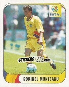 Sticker Dorinel Munteanu - UEFA Euro England 1996 n. 140a - Merlin