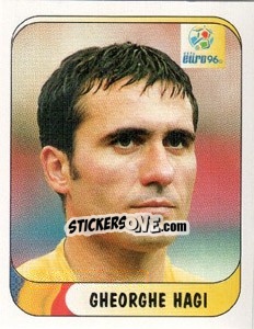 Cromo Gheorghe Hagi - UEFA Euro England 1996 - Merlin