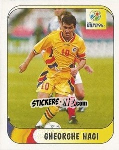 Sticker Gheorghe Hagi - UEFA Euro England 1996 - Merlin