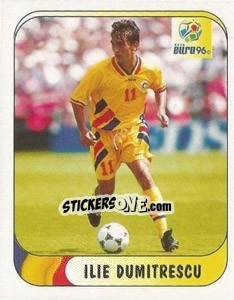 Sticker Ilie Dumitrescu - UEFA Euro England 1996 n. 142a - Merlin