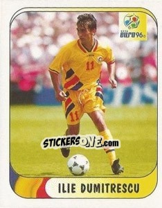 Sticker Ilie Dumitrescu - UEFA Euro England 1996 - Merlin