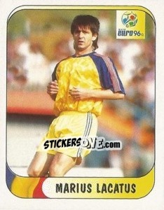 Cromo Marius Lacatus - UEFA Euro England 1996 - Merlin