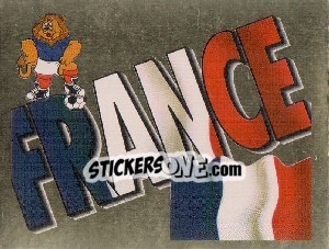 Sticker France Emblem - UEFA Euro England 1996 - Merlin