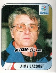 Sticker Aime Jacquet - UEFA Euro England 1996 - Merlin