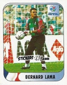 Sticker Bernard Lama - UEFA Euro England 1996 n. 149a - Merlin
