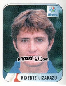 Sticker Bixente Lizarazu - UEFA Euro England 1996 - Merlin