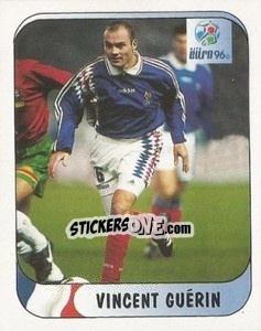 Sticker Vincent Guerin - UEFA Euro England 1996 - Merlin