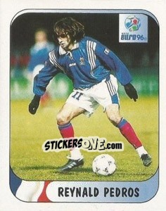Sticker Reynald Pedros - UEFA Euro England 1996 - Merlin