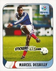 Sticker Marcel Desailly - UEFA Euro England 1996 n. 159a - Merlin