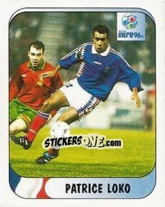 Sticker Patrice Loko - UEFA Euro England 1996 n. 163a - Merlin