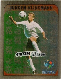 Sticker Jürgen Klinsmann - UEFA Euro England 1996 n. 173 - Merlin