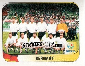 Sticker Germany Team - UEFA Euro England 1996 - Merlin