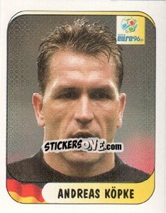 Sticker Andreas Kopke - UEFA Euro England 1996 - Merlin