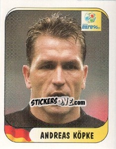 Sticker Andreas Kopke - UEFA Euro England 1996 n. 175 - Merlin