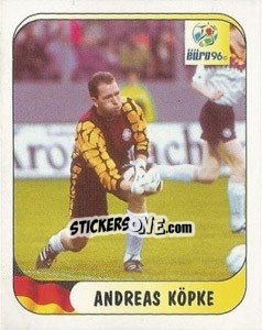 Cromo Andreas Kopke - UEFA Euro England 1996 - Merlin