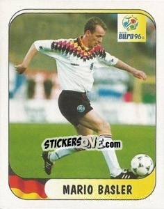 Sticker Mario Basler - UEFA Euro England 1996 - Merlin