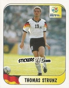 Figurina Thomas Strunz - UEFA Euro England 1996 n. 183a - Merlin