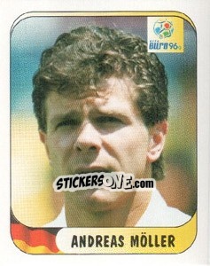 Sticker Andreas Moller - UEFA Euro England 1996 - Merlin