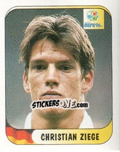 Sticker Christian Ziege - UEFA Euro England 1996 - Merlin