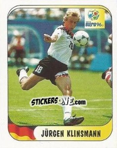 Sticker Jorgen Klinsmann - UEFA Euro England 1996 n. 188a - Merlin