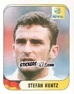 Sticker Stefan Kuntz - UEFA Euro England 1996 n. 190 - Merlin