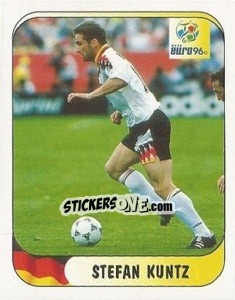 Sticker Stefan Kuntz - UEFA Euro England 1996 - Merlin