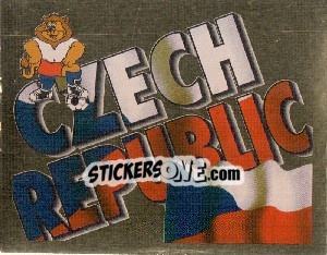 Sticker Czech Republic Emblem - UEFA Euro England 1996 - Merlin