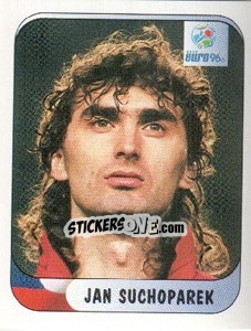 Sticker Jan Suchoparek - UEFA Euro England 1996 n. 194 - Merlin