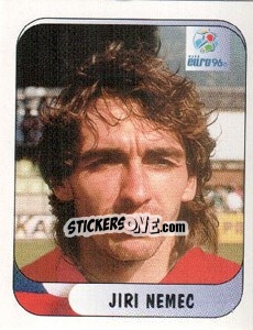 Sticker Jiri Nemec - UEFA Euro England 1996 - Merlin