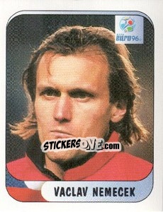 Sticker Vaclav Nemecek - UEFA Euro England 1996 - Merlin