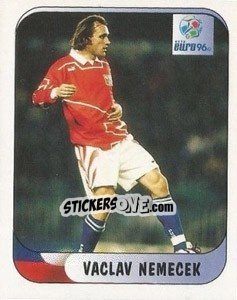 Figurina Vaclav Nemecek - UEFA Euro England 1996 n. 201a - Merlin