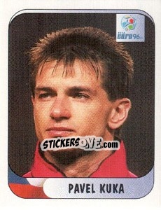 Sticker Pavel Kuka - UEFA Euro England 1996 - Merlin