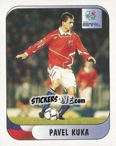 Sticker Pavel Kuka - UEFA Euro England 1996 - Merlin