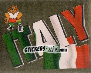 Cromo Italy Emblem - UEFA Euro England 1996 - Merlin