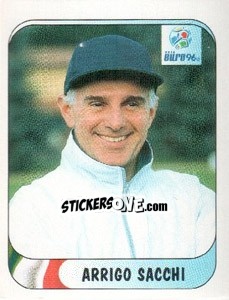 Cromo Arrigo Sacchi - UEFA Euro England 1996 n. 205 - Merlin