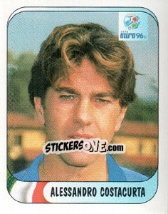 Sticker Alessandro Costacurta - UEFA Euro England 1996 n. 210 - Merlin