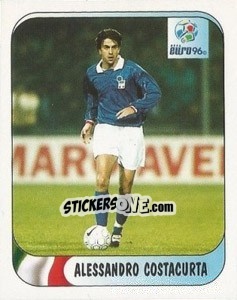 Sticker Alessandro Costacurta - UEFA Euro England 1996 n. 210a - Merlin