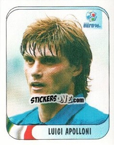 Sticker Luigi Apolloni - UEFA Euro England 1996 - Merlin