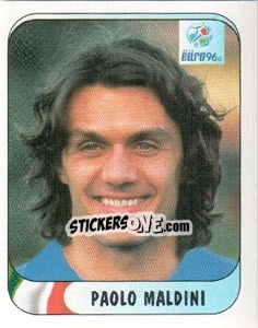 Figurina Paolo Maldini - UEFA Euro England 1996 - Merlin