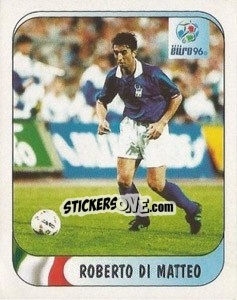 Sticker Roberto Di Matteo - UEFA Euro England 1996 n. 215a - Merlin