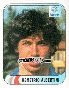 Sticker Demetrio Albertini - UEFA Euro England 1996 - Merlin