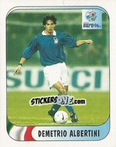 Sticker Demetrio Albertini - UEFA Euro England 1996 - Merlin