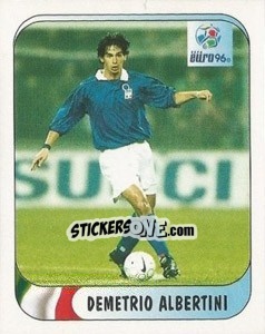 Sticker Demetrio Albertini - UEFA Euro England 1996 n. 216A - Merlin