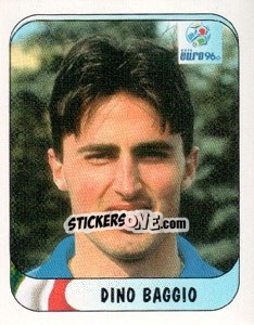 Sticker Dino Baggio - UEFA Euro England 1996 n. 217 - Merlin
