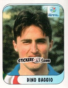 Sticker Dino Baggio - UEFA Euro England 1996 - Merlin