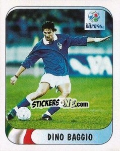 Sticker Dino Baggio - UEFA Euro England 1996 n. 217a - Merlin
