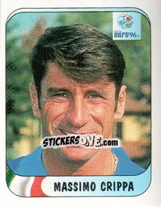 Sticker Massimo Crippa - UEFA Euro England 1996 - Merlin