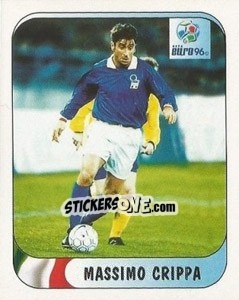 Sticker Massimo Crippa - UEFA Euro England 1996 n. 218a - Merlin