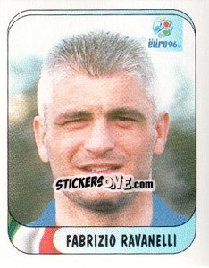 Sticker Fabrizio Ravanelli - UEFA Euro England 1996 - Merlin